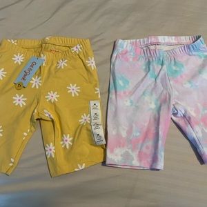 2 pairs | Cat and Jack Girls Mid Size Bike Shorts